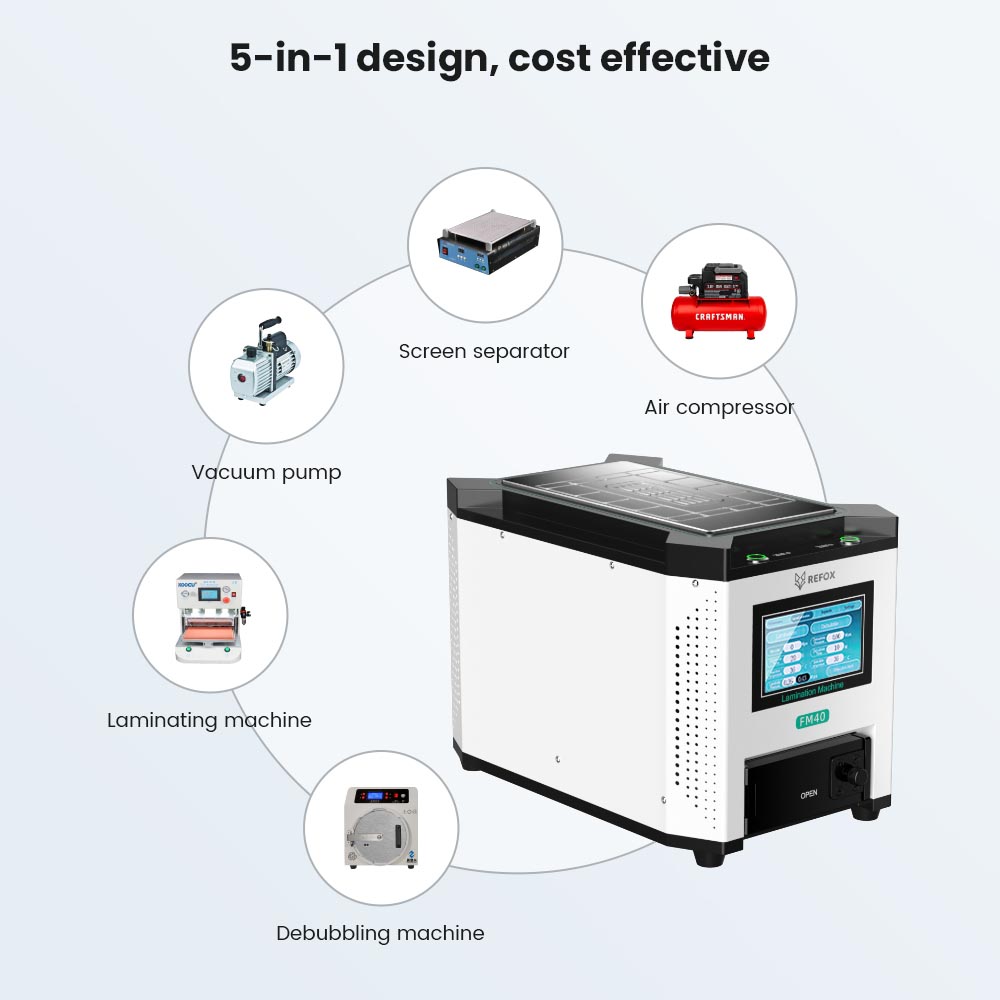 REFOX FM-40 5 em 1 Máquina de  - Screen Alignment Tool avaliação e preço