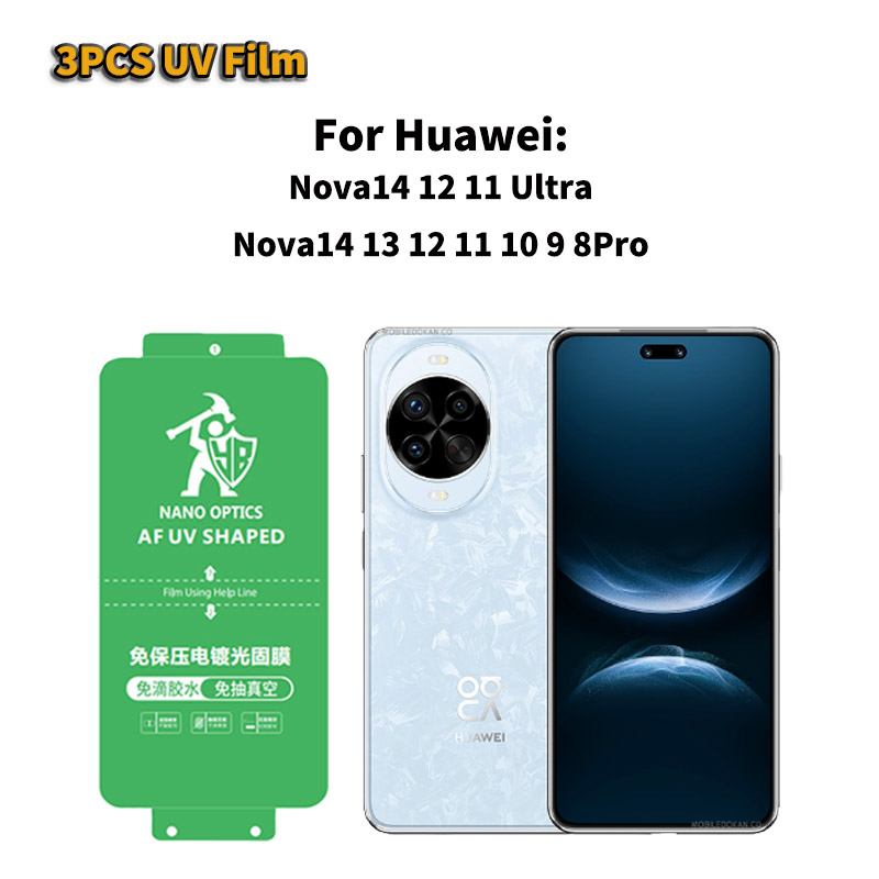 3PCS Película Protetora de Tel - Huawei Nova 12 avaliação e preço